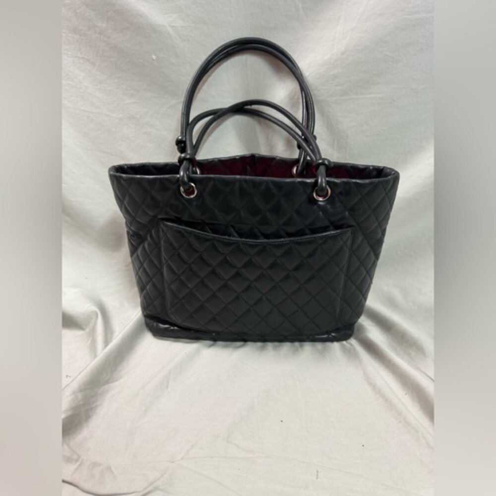Chanel Ligne Cambon Lambskin Quilted Bag Black - Picture 2 of 15